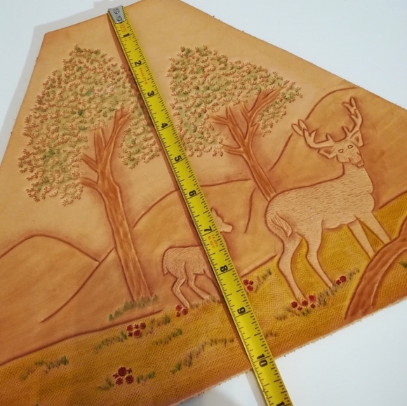 Tooled Leather Wall Art Decor - Picture 10 of 11